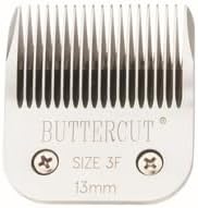 Geib Buttercut Detachable Replacement Dog Clipper Blade - Size 3F, Stainless Steel Long-Lasting Sharp Edges, 1/2-Inch Length, Compatible with Andis A5, Oster A5, Wahl KM10, Size-3F Dog Grooming Blade