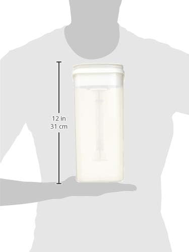 Buddeez 6-Quart Dispenser for Pet Food and Bird Seed, White, Large (01206W-BAG)