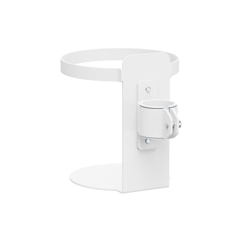 Mount Plus White Universal Medical Wipe Holder Installed on Mobile Cart Pole | Heavy Duty Wall Mount Good for Kitchen Bathroom Household Office Classroom Gym Hospital Clinic