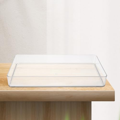 VILLCASE Reusable Pet Kitchen Drawer Organizer Tray with Dividers, Multi-function Silverware Holder for Drawer Storage and Kitchen Utensil Organization