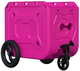 ZJchao Cart Trailer Pet Carrier with Wheels Folding Large Dogs for Camping