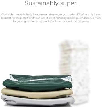 Pet Parents® Washable Belly Bands for Male Dogs (3pack) + Extendrs® of Durable Dog Diapers Male, Premium Male Dog Diapers & Dog Wraps (X-Large, Spruce)
