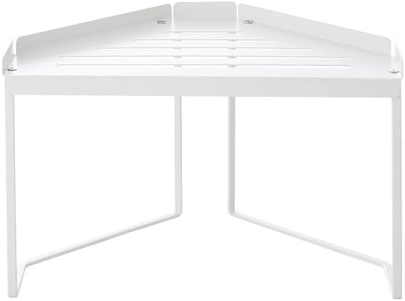 Stackable Metal Kitchen Cabinet Organizer,Kitchen Corner Shelf with Non-Slip Mat,Bathroom Organizer,Storage Shelf for Cabinet/Bathroom/Countertops/Utensils