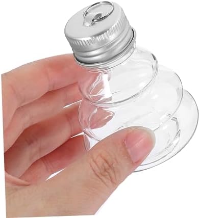 Fillable Candy Bottles 10 Pack Christmas Tree Shape Beverage Bottles Decorative Candy Jars Reusable Juice Containers for Party