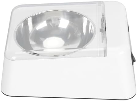Zopsc Automatic Cat Feeder with Infrared Sensor, Removable Bowl, Battery Powered Intelligent Opening Lid Dog Feeder for Indoor Pets