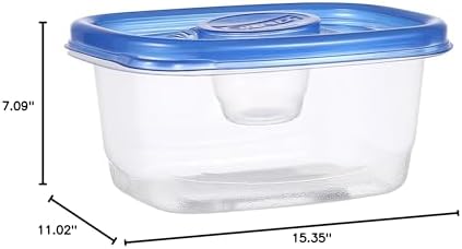 Glad GladWare To-Go Medium Rectangle Snack Containers, 24 Oz, 4 Count, 6-Pk | BPA-free plastic, tight seal, microwave and dishwasher safe, meal prep and lunches