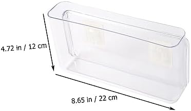 2pcs Pet Material Wall-mounted Storage Boxes Closet Organizers Remote-control Unit Container Storage Bins for Living Room Bedroom Office