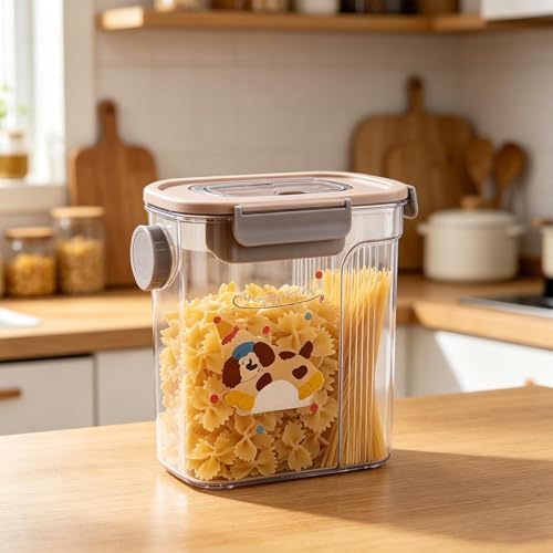 Dog Treat Container Airtight Airtight Portable Pet Food Bin with Handle