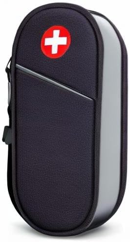 SITHON EpiPen Medical Carrying Case Insulated Medication Organizer Bag | Emergency Medical Travel Pouch Holds 2 EpiPens, Asthma Inhaler, Anti-Histamine, Auvi-Q, Allergy Medicine Essentials
