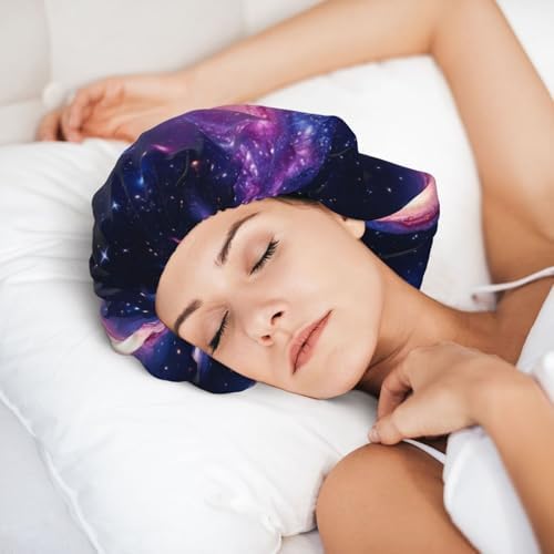 Adjustable Silk Satin Night Cap Women's Men's Sleep Cap