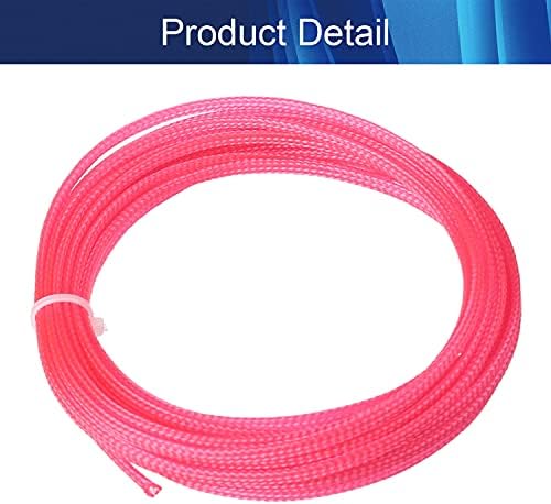 Jutagoss PET Expandable Braided Cable Sleeve, 16.4ft - 3/16 inch Pink Cable Management Sleeve, Wire Loom Tube Cord Protector for USB Cable, Power Cord, Audio Video and More, 1Pc