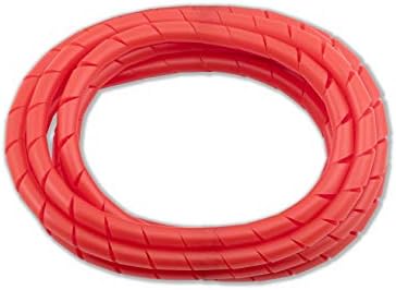 MD Premium 8' Cord Cover Prevents Cord Tangling - Red
