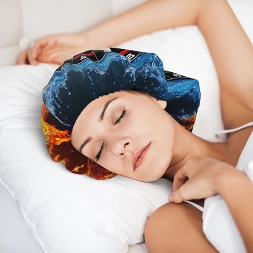 Adjustable Silk Satin Night Cap Women's Men's Sleep Cap