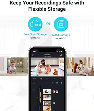 blurams 5G Indoor Cameras for Home Security, 2K Pet Camera with Phone App, 360° PTZ Home Cam w/Dual-Band WiFi6, 2-Way Talk, Free Human/Sound Detection, Motion Tracking, Night Vision, Works with Alexa
