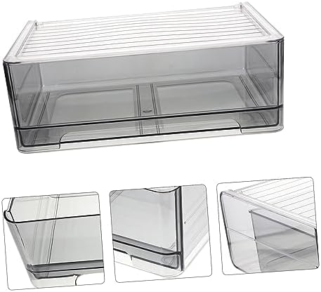 Cabilock Dresser Organizer for Underwear and Socks Capacity Storage Bin Portable and Closet Organizer for Bras Panties and Items Stylish Design Grey