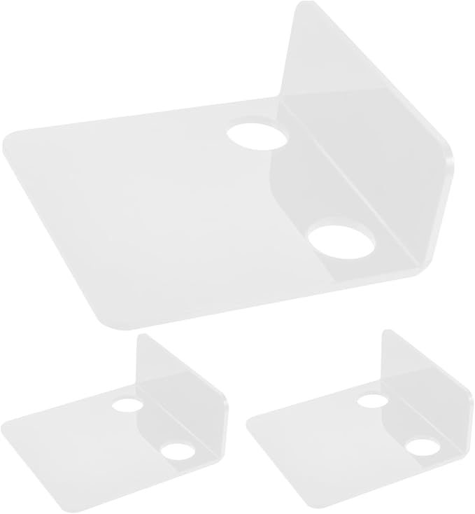 3pcs Monitor Wall Mount Shelf Security Camera Bracket for Easy Installation Nursery Space-Saving Router Holder for IP Cameras and Webcams