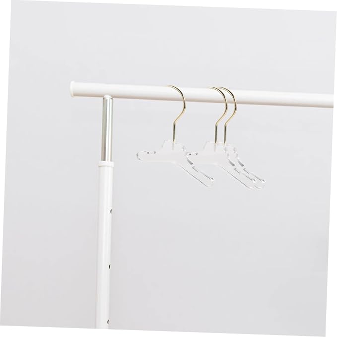 GANAZONO 2pcs Acrylic Pet Clothes Rack Hangers Dog Cat Apparel Organizers Non-Skid Design for Easy Hanging for Pet Coat Storage Convenient Accessories