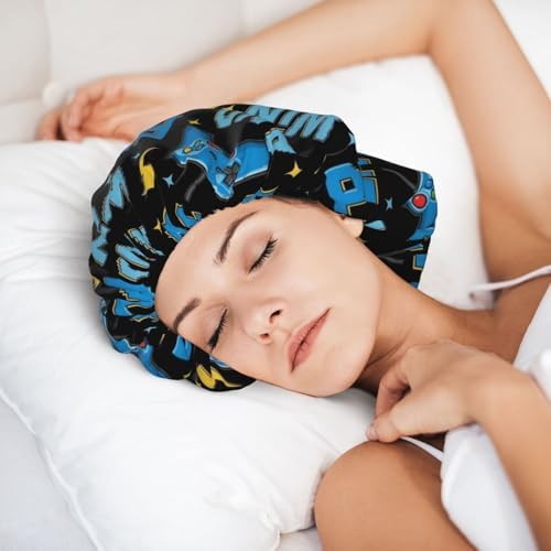Adjustable Silk Satin Night Cap Women's Men's Sleep Cap