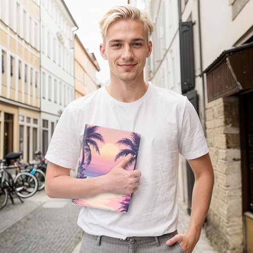 for Samsung Galaxy Tab S5e 10.5 Inch 2019 (SM-T720/T725/T727) Tablet Protective Cover with Adjustable Stand and Magnetic Auto Wake/Sleep,Palm Tree Beach