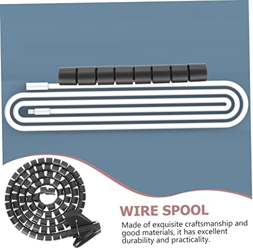 HOMSFOU Cable Organizer Sleeve Spiral Wire Holder for Protective Tube for Data Lines Prevents Pet Chewing Flexible Design for Use