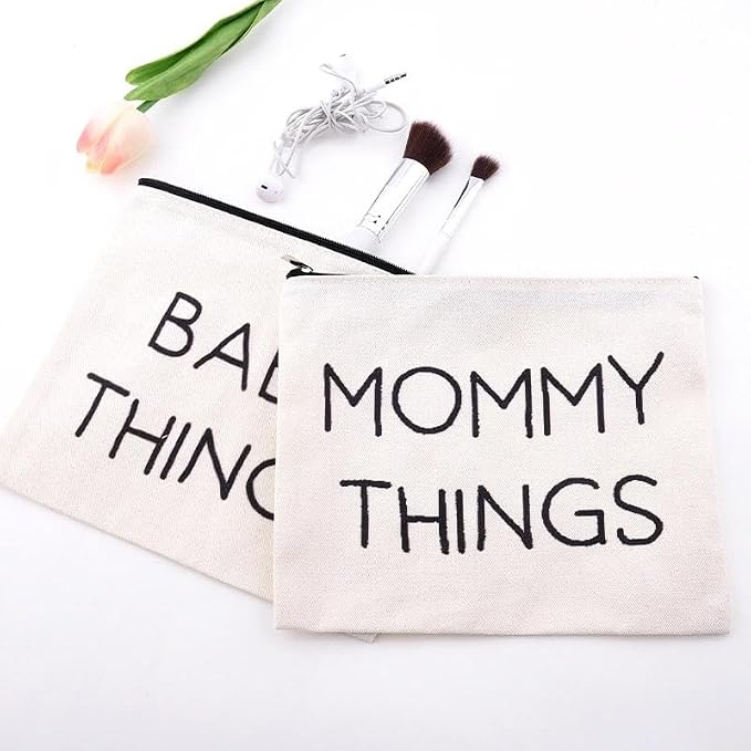 Mommy Things Baby Things Pouch Bags Stuff for Mom After Having a Baby Bag Gift New Mother Gifts After Giving Birth Pregnancy Essentials for Expecting Mom Gift Bag Mommy to Be Postpartum Mama Pouch