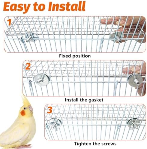 BNOSDM Bird Drinking Device and Parrot Shelf Training Stand for Budgies, Conures, Lovebirds