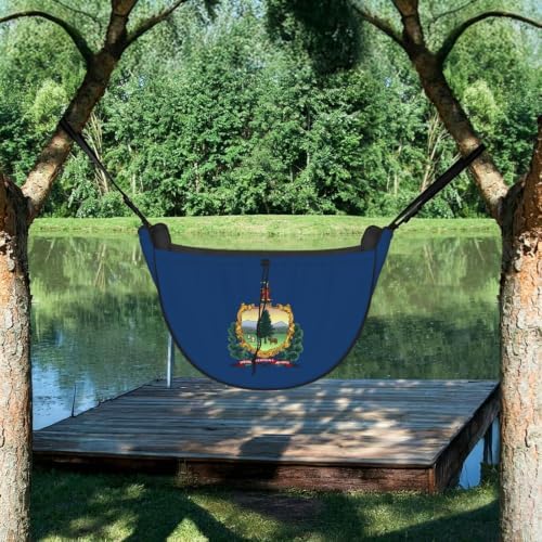 Vermont State Flag Car Seat Organizer-Backseat Storage Bag for Travel | Waterproof Durable. Holds Snacks Gear Essentials. Fits Most Cars.