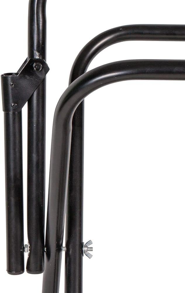 EASY-UP Portable Saddle Rack Stand on Wheels | Folding English & Western Saddle Holder | Horse Tack Room Storage | 8' All-Terrain Rolling Tires