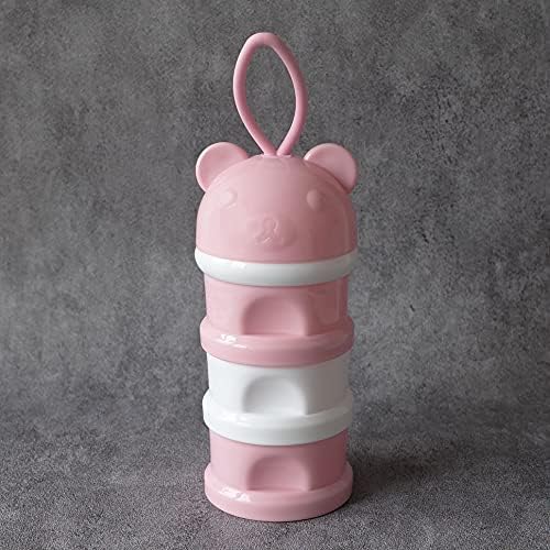 Portable Bird Feeder Cups Bird Food Water Treat Box Parrot Food Storage Container,Pet Travel Feeder(Pink)