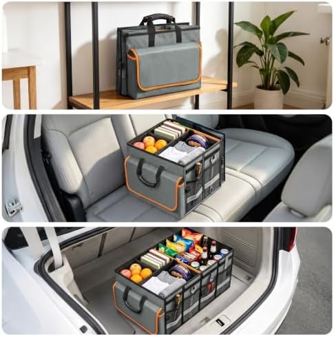 GDNasist Car Trunk Organizer and Storage for Car, SUV & Sedan