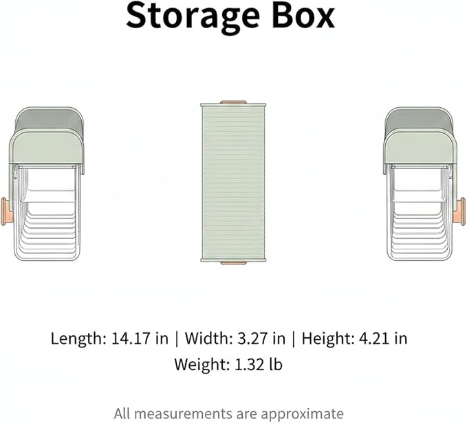 Clear PET Plastic Storage Box with Dividers, Stackable Organizer for Socks & Underwear, Wall-Mountable Drawer Bin for Closet & Bathroom (1 Pack)