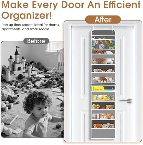 Over The Door Organizer Storage behind Door Hanging Organizer for Nursery
