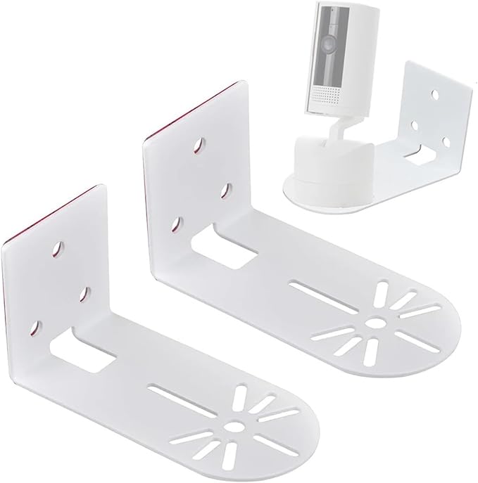 Camera Shelf 4 Set Compact Wall Shelf Small for Cameras Camera Mounting Solution Cable for Bedroom Kitchen Living Room Speakers