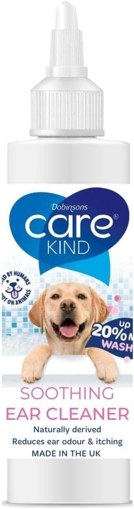Dog Ear Cleaner Dog Ear Cleaner Solution 6.8 Fl Oz - Stop Head Shaking, Itchy & Waxy Ears - Vet Recommended Dog Ear Drops, Naturally Derived, Non-Toxic Soothing Ear Cleaner Dog