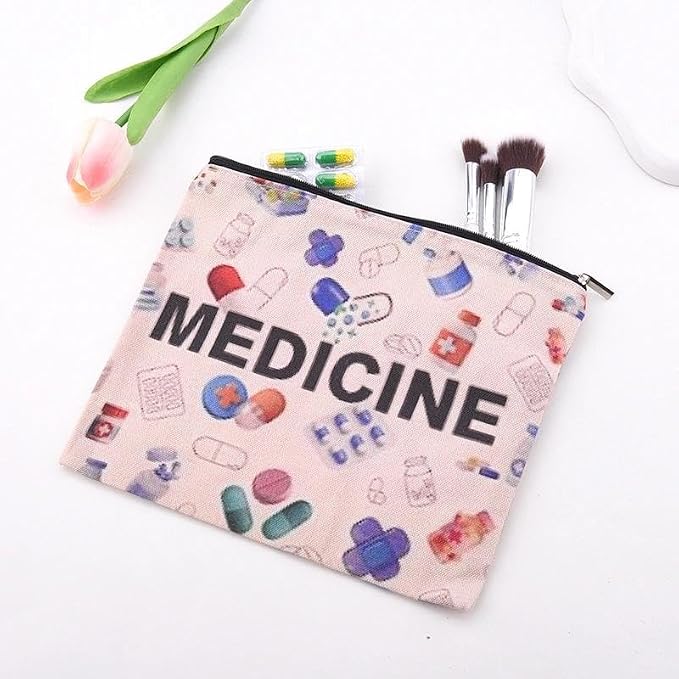 Small Emergency Medical Bag Organizer Pouch Survival Medicine Bag Doctor Retirement Gifts from Nurse Pouch Bag for Work Supplies Nursing School Essentials for Women Pharmacy Student Pouch Gift Ideas