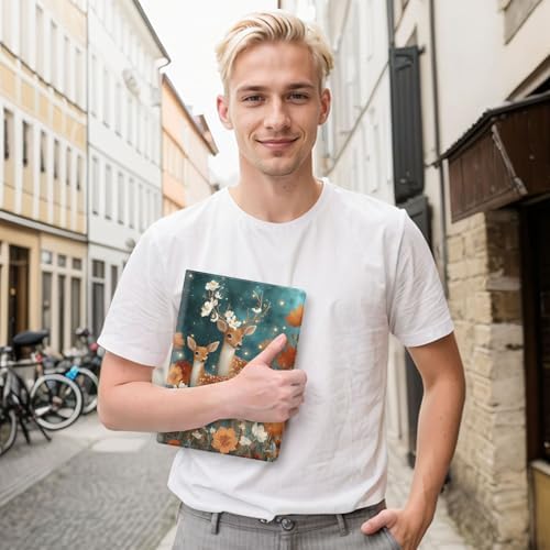 for Samsung Galaxy Tab S6 Lite 10.4" 2020/2022/2024 (SM-P620/P625/P613/P619/P615/P610) Tablet Protective Cover with Adjustable Stand and Magnetic Auto Wake/Sleep,Deer Family