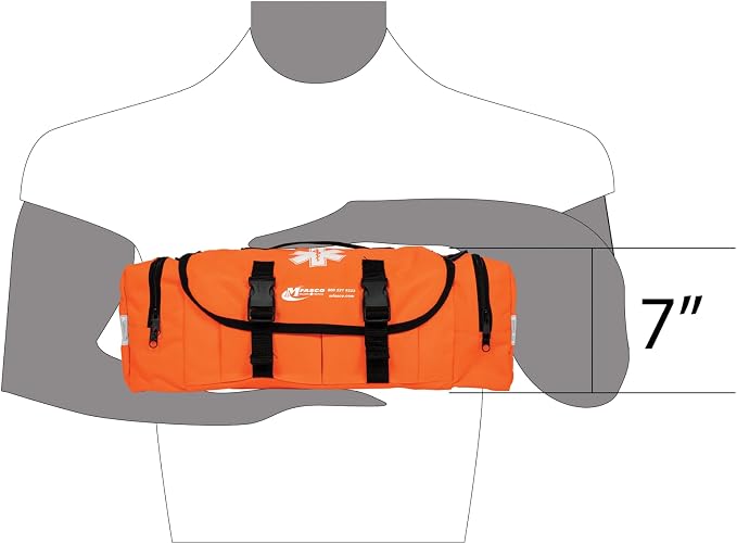 MFASCO Complete Emergency Response First Aid Kit Trauma Bag, Orange | 415 Piece Fully Stocked Supplies for Disaster Preparedness | for Business, Schools, Organizations, Groups, Home Safety