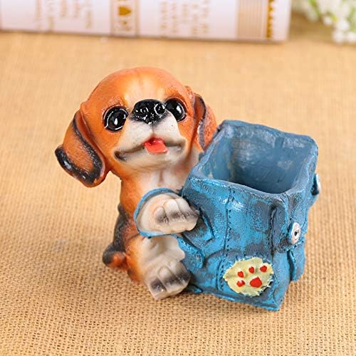 Puppy Dog Pencil Holder Pet Pen Cup Desk Organizer Rottweiler