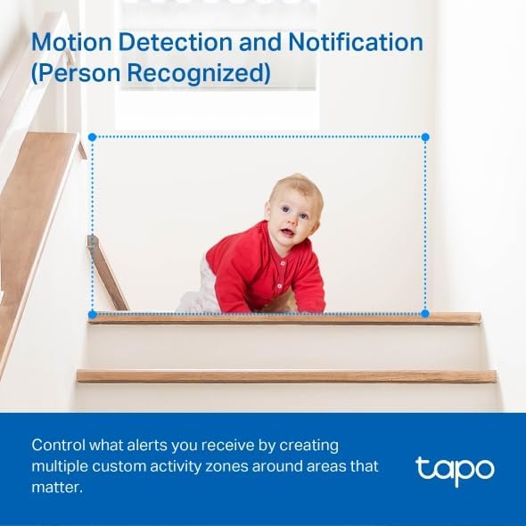 Tapo 2K Pan/Tilt Security Camera for Baby Monitor, Dog Camera w/Motion Detection, 2-Way Audio Siren, Night Vision, Cloud&SD Card Storage, Works w/Alexa & Google Assistant, 2-Pack (Tapo C210P2)