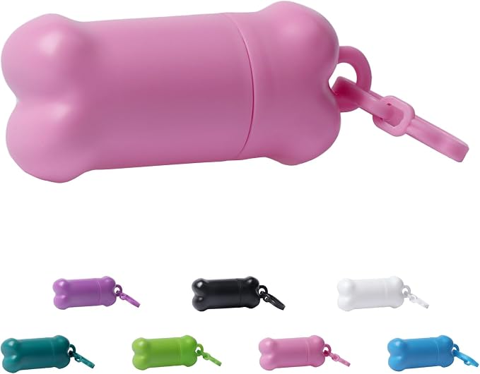 Portable Dog Treat Pouch for Pet Training, 1 piece(Pink) | Mini Treat Holder Small Dog Treat Bag for Training, Dog Probiotics Container -