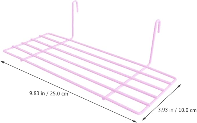 BESPORTBLE Wall Grid Bird Stand Hooks Iron Platform for Parrots Easy to Install Bird Cages and Wall Decor for Parakeet Accessories