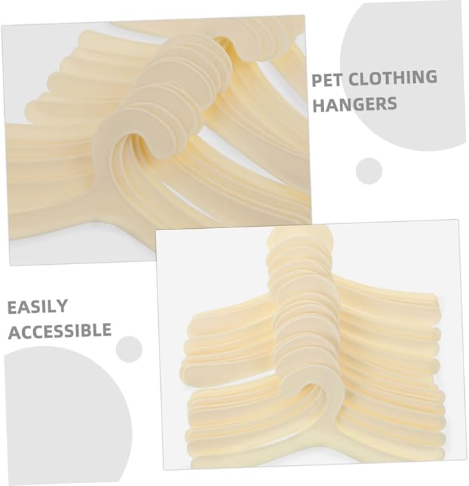 24pcs Mini Pet Clothes Hangers for Small Dogs Cats Organizers for Pet Apparel Stylish Closet Rack for Effortless Clothing Organization