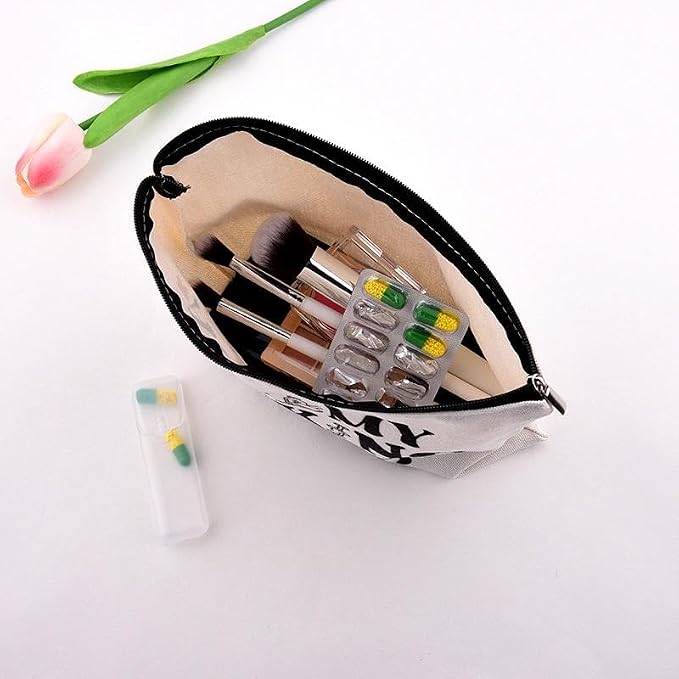 Medicine Storage Organizer Pouch Bag Travel Medication Bag Funny Pharmacist Gifts Physician Assistant Make Up Bags Family Nurse Practitioner Day Gifts for Women Men Cosmetic and Pill Bags Doctor Pouch
