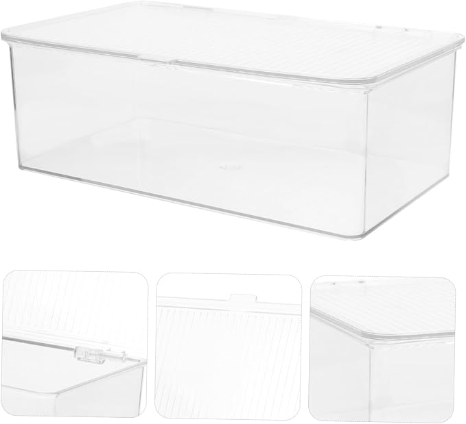 Portable CD Organizer Box with Lid, PET Dustproof Large Capacity | Dvd Storage Container for Home or Office, Media Holder, Space Saving Organizer for Discs