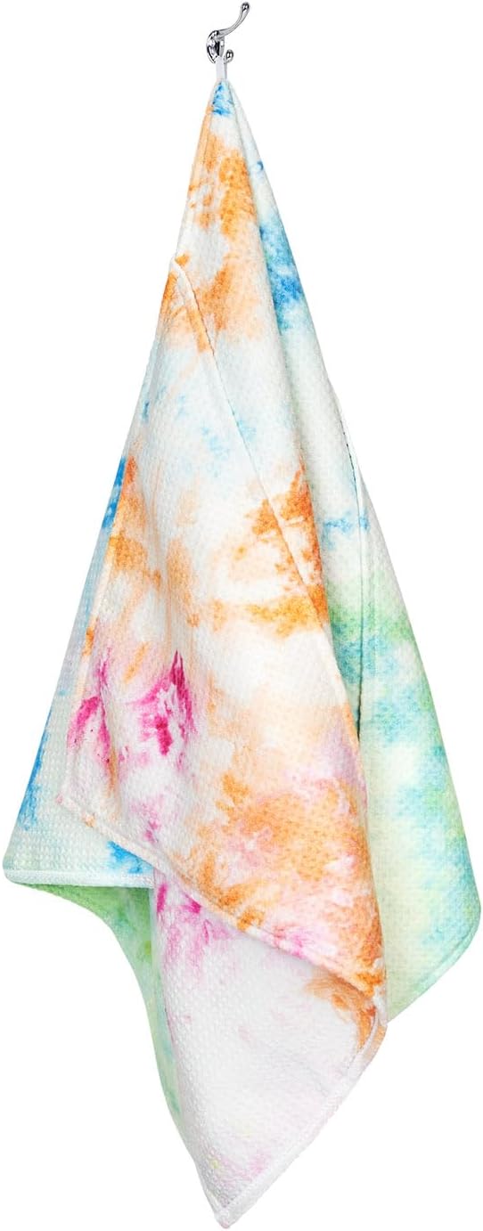 Dock & Bay Pet Towel - Super Absorbent & Quick Drying Dog Towels with Bag - 100% Recycled - Sunset Splash, Medium (90x50cm, 35x19)