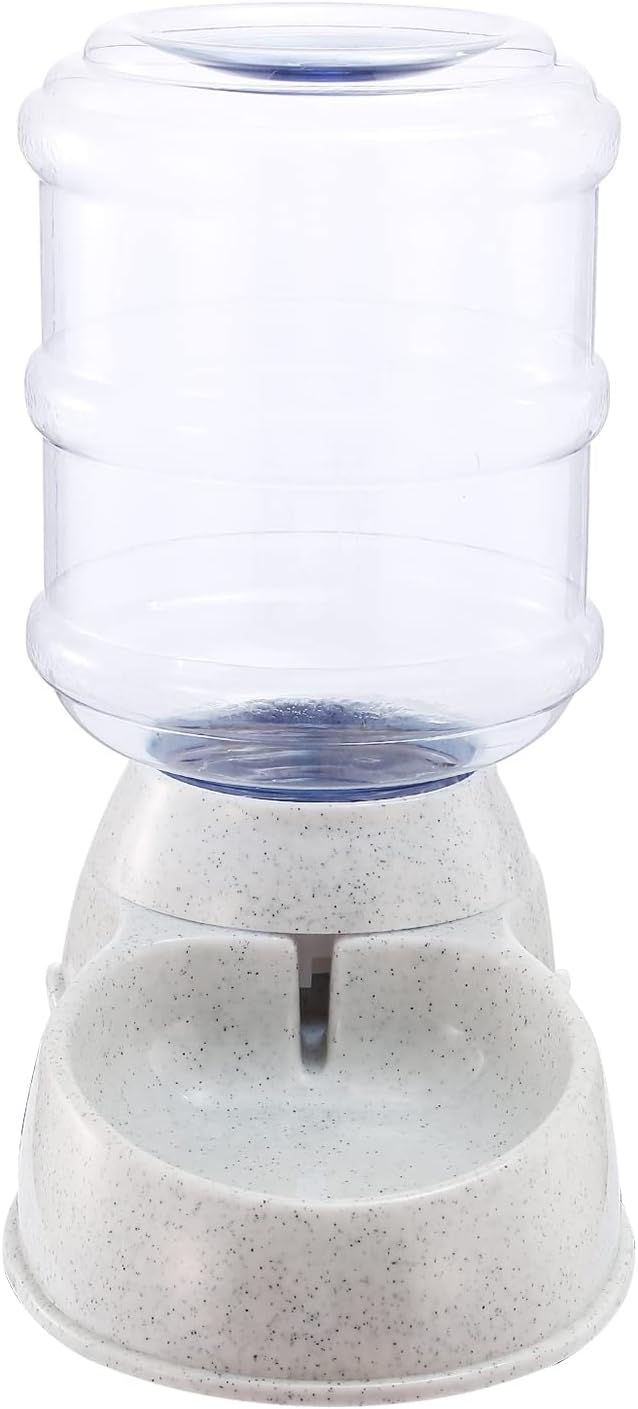 Dog Water Dispenser | Automatic 1 Gallon Cat and Dog Gravity Feeder, Waterer Dispenser Station,Small and Big Pets Water Station, Pet Water Bowl