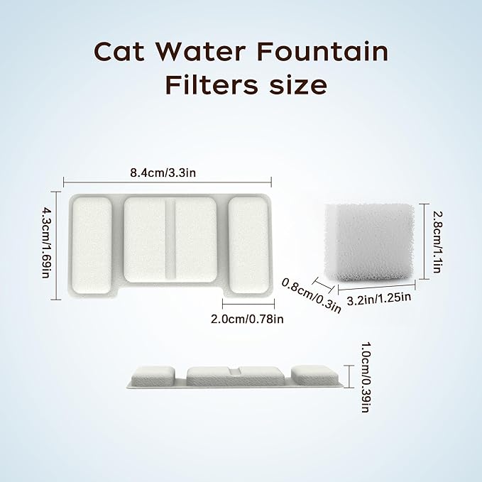 Cat Water Fountain,74oz/2.2L Cat Fountain Stainless Steel for Drinking Indoor,Ultra Quiet Pet Water Dispenser for Cat& Small Animals (cat Fountain Filter)
