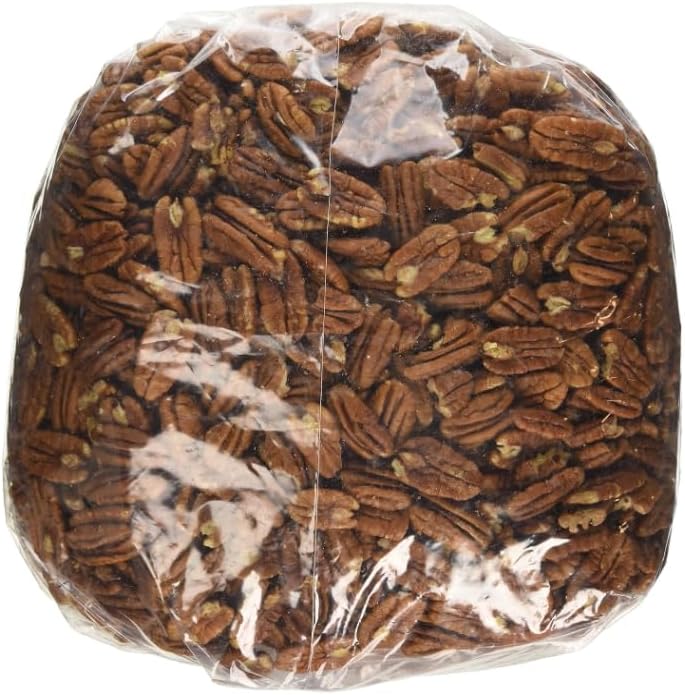 Fresh Pecan Halves, Bulk Nuts 4-Pound.Raw Pecans Unsalted, Pecans for Baking, Cooking & Snacks. Healthy Snack for Adults and even pets with a bonus caddy container