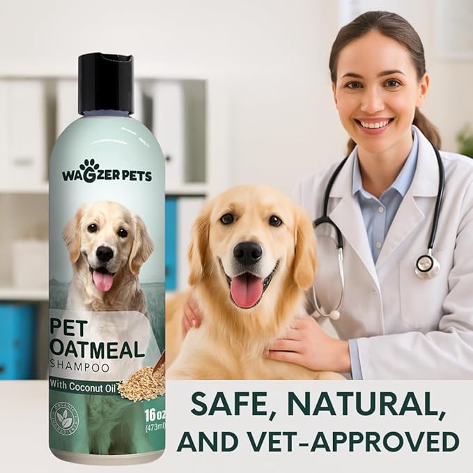 Oatmeal Dog Shampoo with Coconut Oil for Dogs, Soothing Dog Shampoo for Itching and Dry Skin, Made in the USA, (Fresh Puppy) (Oatmeal w/Coconut)