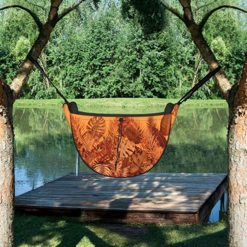 Orange Tropical Car Seat Organizer-Backseat Storage Bag for Travel